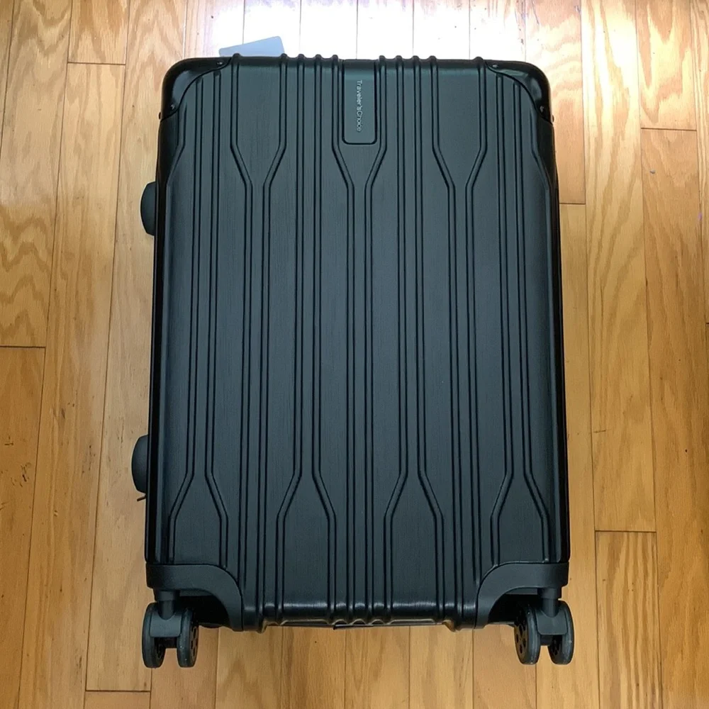 Traveler’s Choice Black Hard-case 24” Suitcase